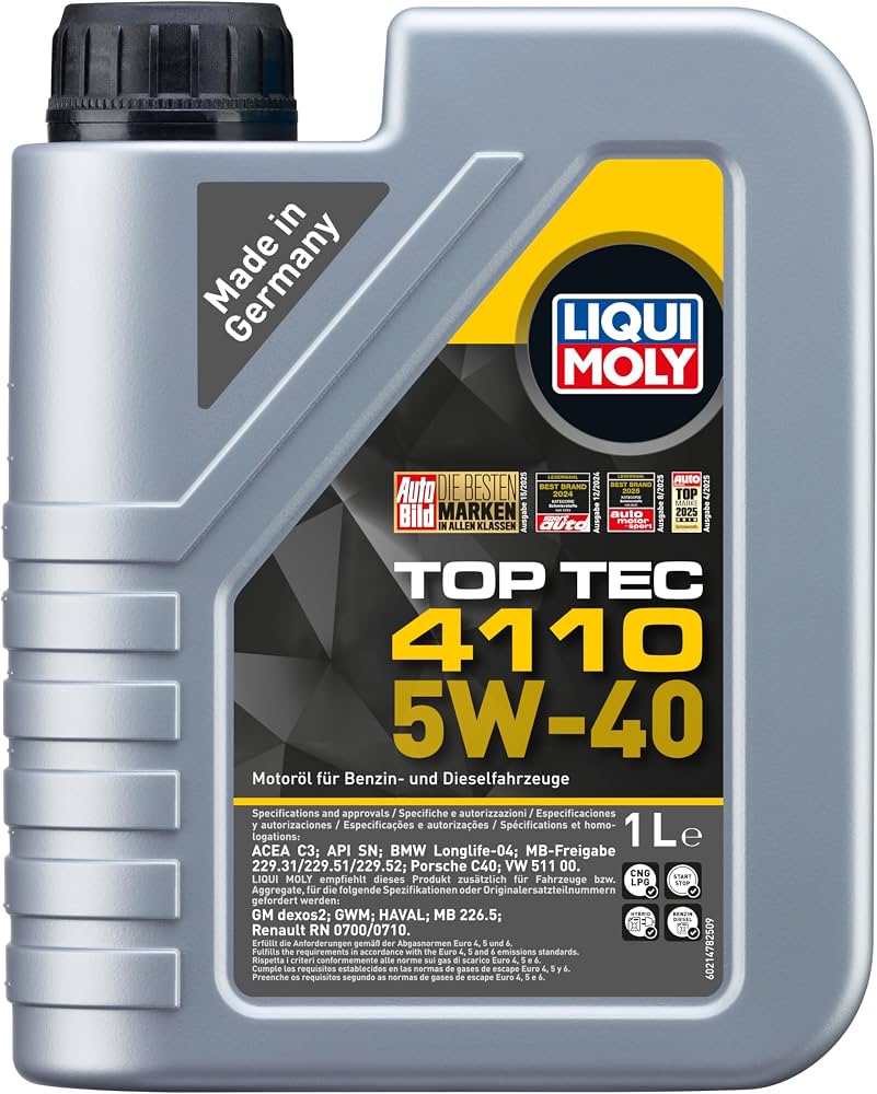 Amazon | LIQUI MOLY (リキモリ) トップテック4110 5W40 欧州車対応