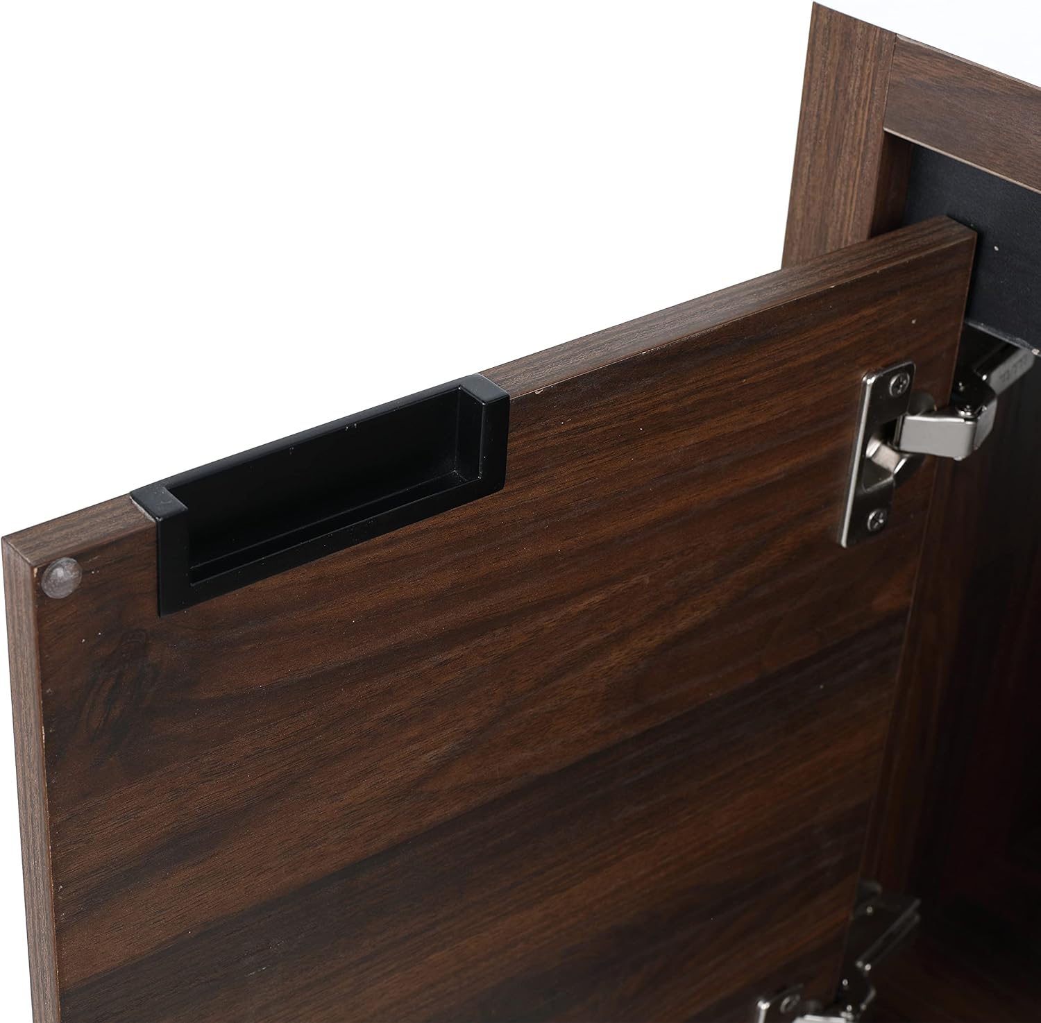 48 inch Floating Bathroom Vanity with Sink, Large Storage Wall Mounted Floating Vanity with Soft Close Drawer and Door, One-Piece Bathroom Sink Cabinet, Fully Assembled Already (Walnut, 48 inch)