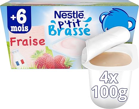 Nestle Bebe P Tit Brasse Nature Laitage Des 6 Mois 4 X 100g Pack De 6 24 Laitages Amazon Fr Epicerie