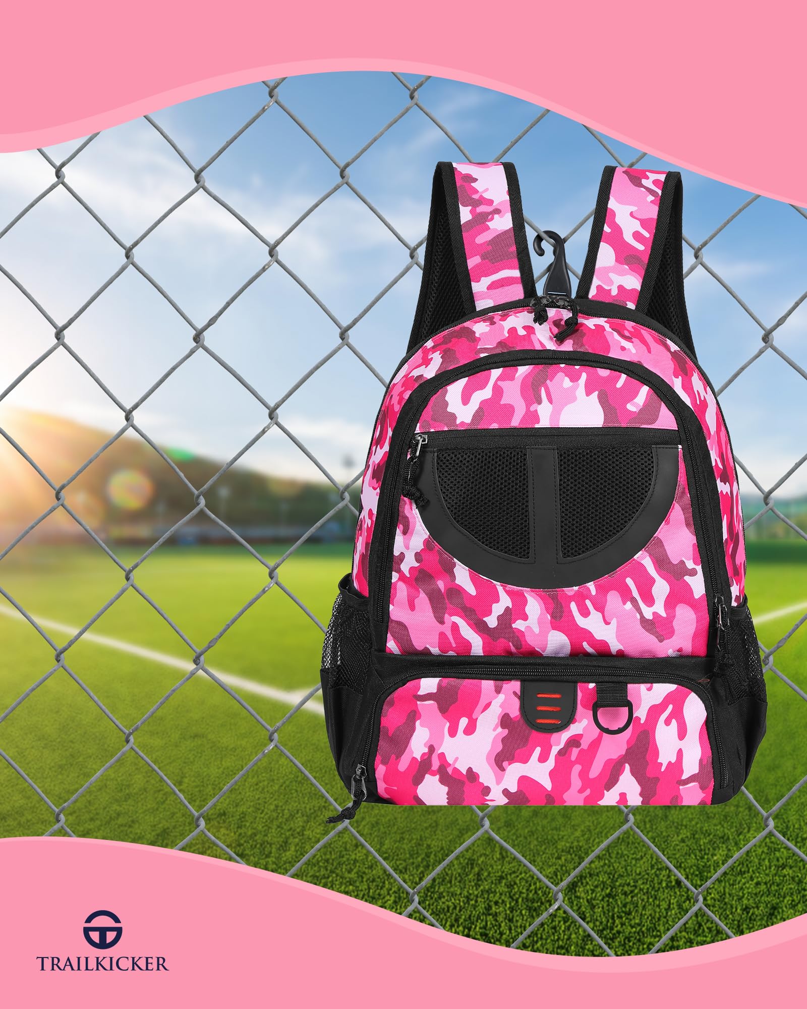 Sac à Dos de Basket-Ball pour Homme et Femme avec Compartiment pour Ballon et Chaussures, capacité 30 L, léger et Respirant, pour Volley-Ball, Football, Sport, Voyage, école, Salle de Sport