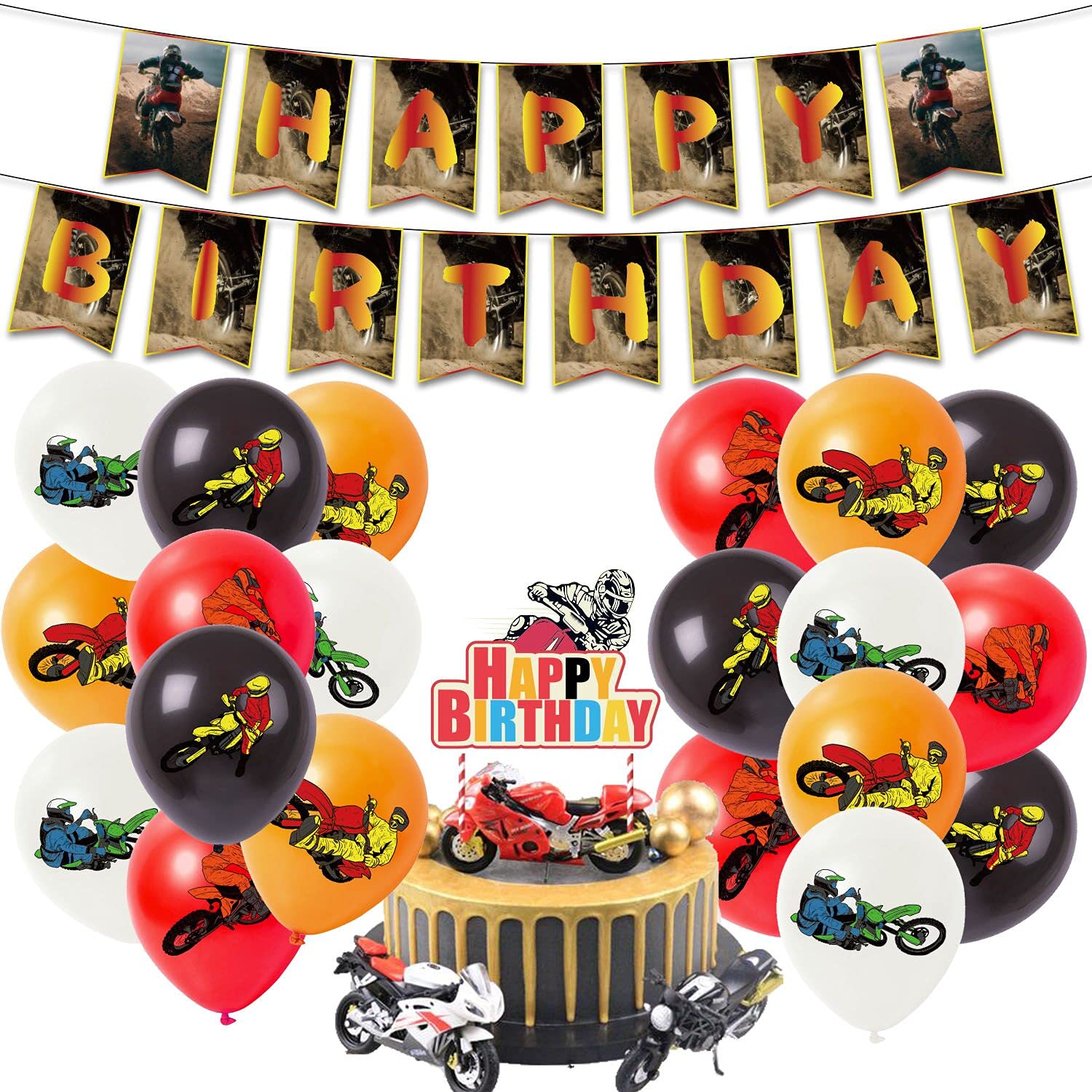 Buy Dirt bike party decorations, dirt bike birthday party supplies for