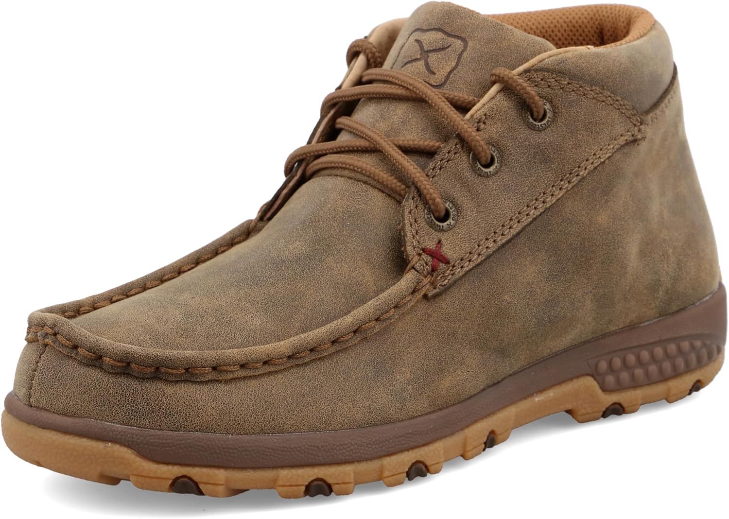 Twisted X Women's Chukka Driving Moc, Moc Toe with CellStretch, Bomber, 5.5 M