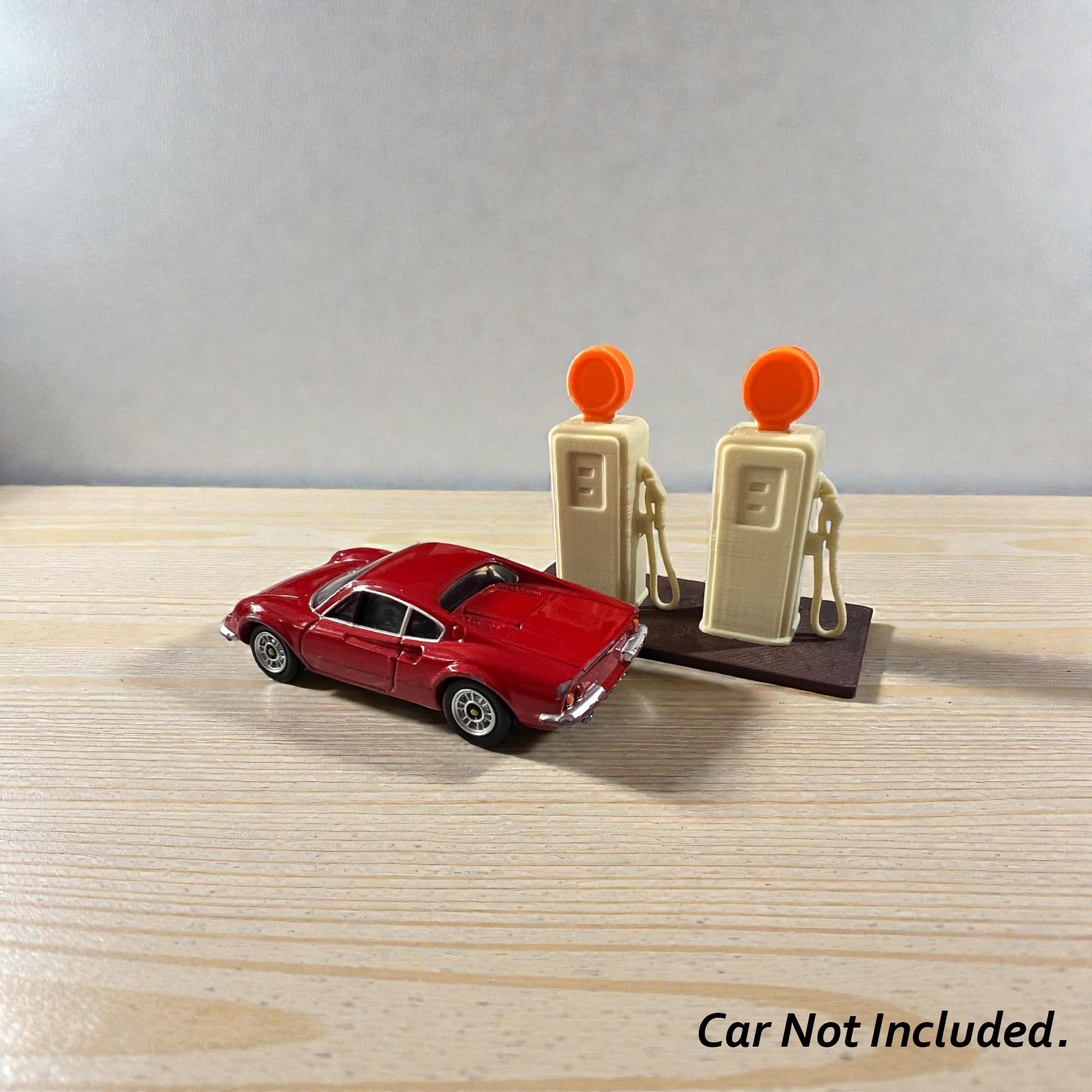 Sentosa Miniature Petrol Pump, 3 Inch, Retro Gas Station Model, Collectible Desk Decor, Photography Prop, Diorama Accessory 1