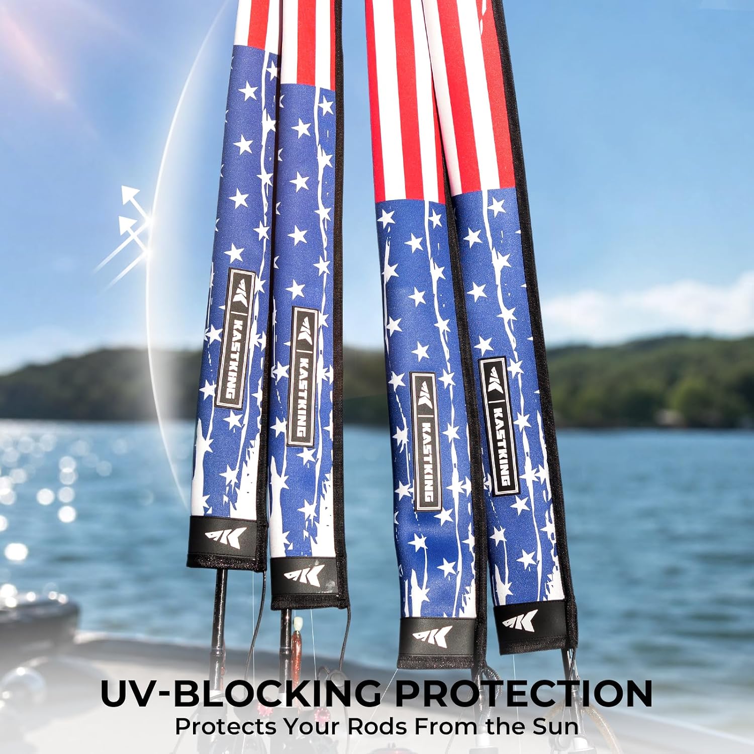 KastKing MeshGuard Rod Socks, Spinning, Flag, 4 Pcs, photo 6 of 9