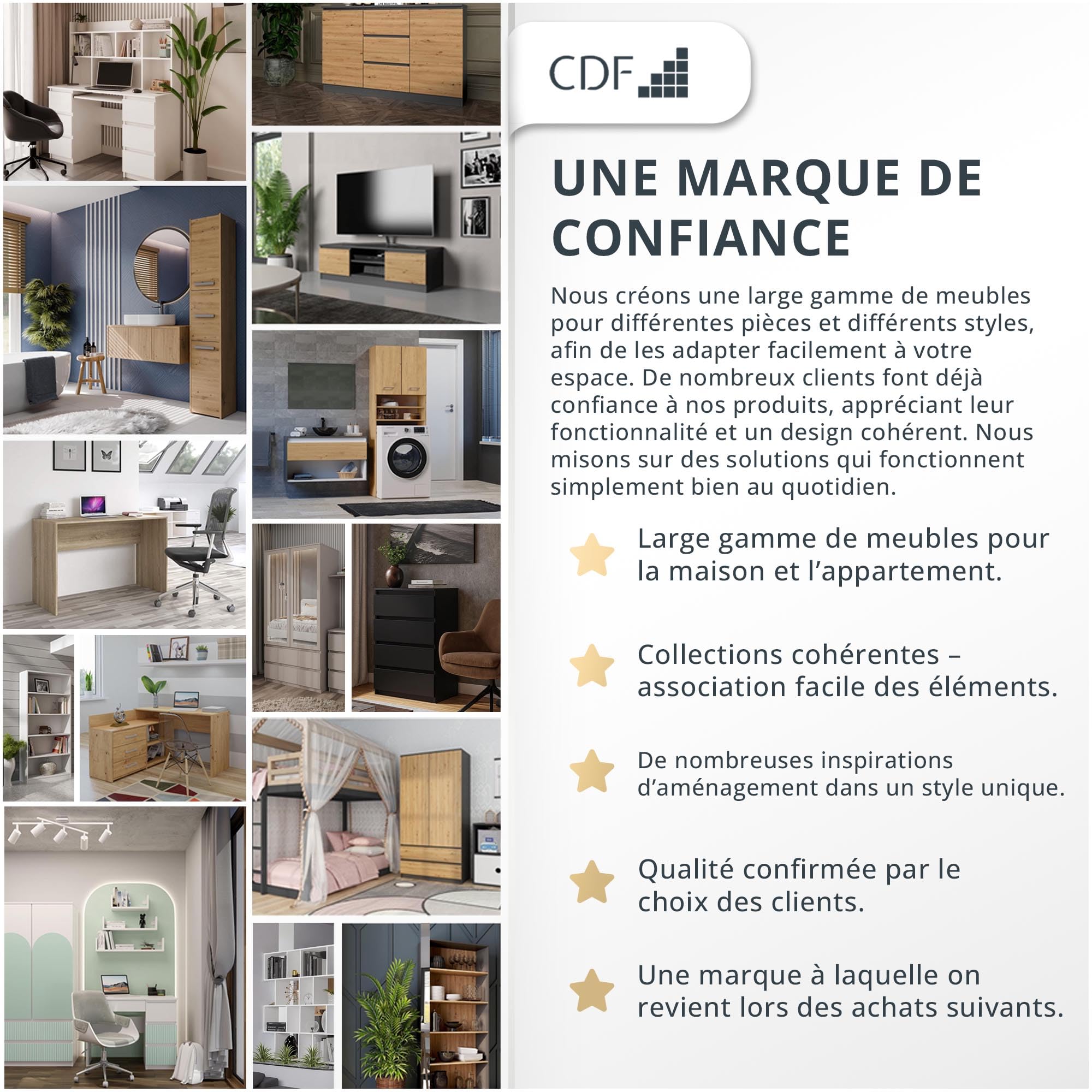 CDF Armoire De Rangement Haute 50cm 4 Portes 4 Étagères Salon Bureau Entrée Chambre Couloir Meuble Buffet Commode Placard Dressing Vestiaire Casier Cabinet Fin Push-to-Open sans Poignée Moderne Blanc