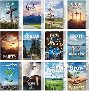 Christian Gospel Tract Card - 240 Pcs Bible Verse Salvation Cards Pocket Holy Postcards Inspirational Jesus Scripture Tracts Religious Prayer Bookmark for Women Men Church Bible Study Gifts