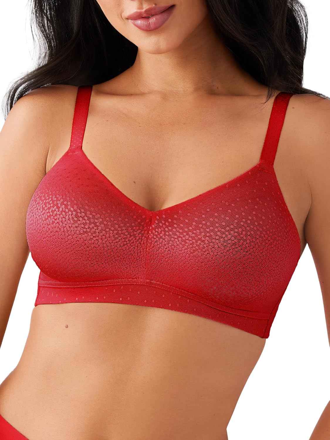 Wacoal Womens Back Appeal Unlined Mid Coverage Wire Free Bra, 852303