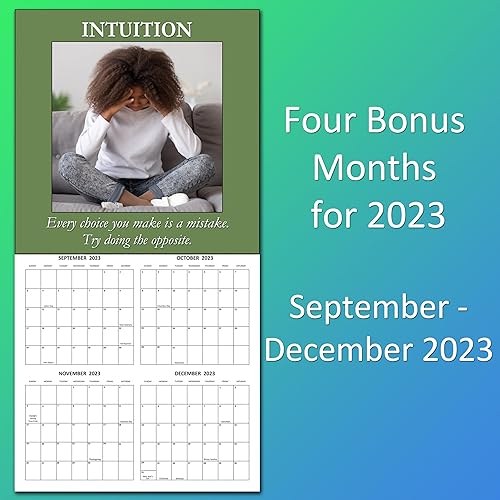 Miniatura 4 de Calendario mensual de pared 2024 The Disgruntled Employee's Guide to the Daily Grind  12 x 24  Divertido calendario deprimente de humor de oficina