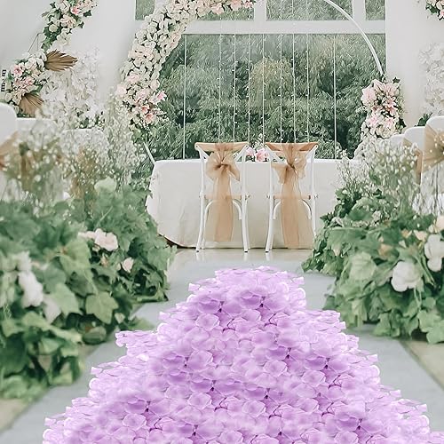 Vista 27 de JHFGJGH 500 exquisitos pétalos de rosa negros, pétalos de rosa de seda con emulación, pétalos de flores artificiales para noches románticas, bodas