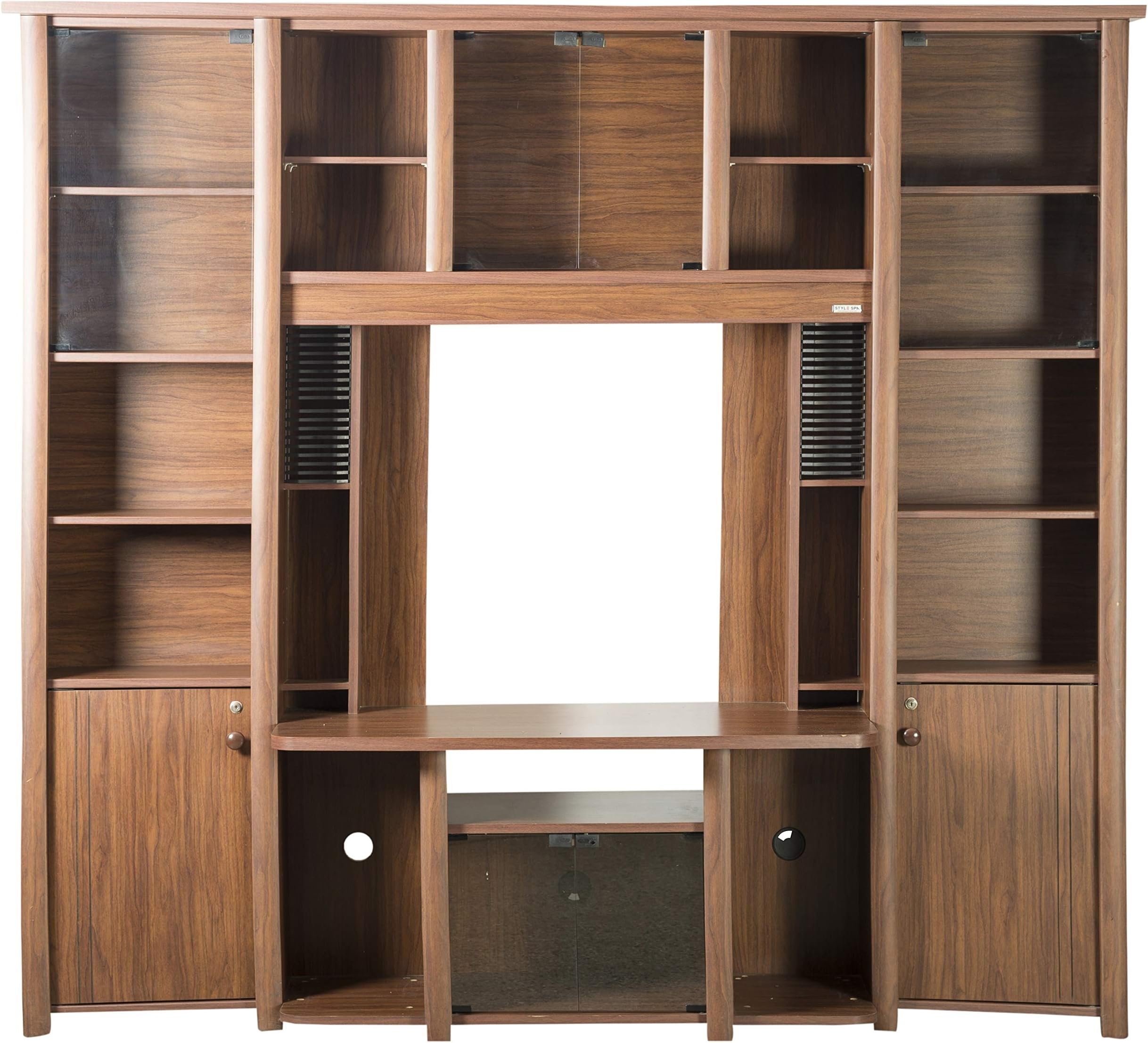 Apollo Particle Board/Engineered Wood TV Entertainment Unit Boston Walnut,2 Doors