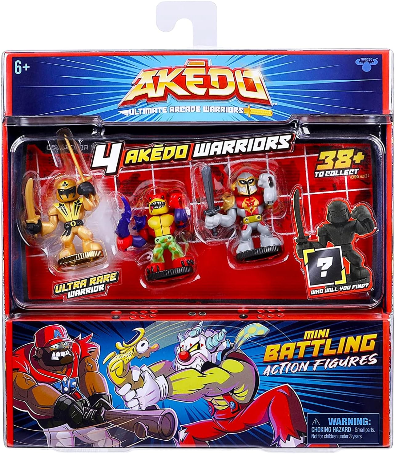 Akedo Toy Akedo Ultimate Arcade Warriors Battle Action Figures - Choose  Your Fighter, Ninja Turtle Style Akedo Battle Arena