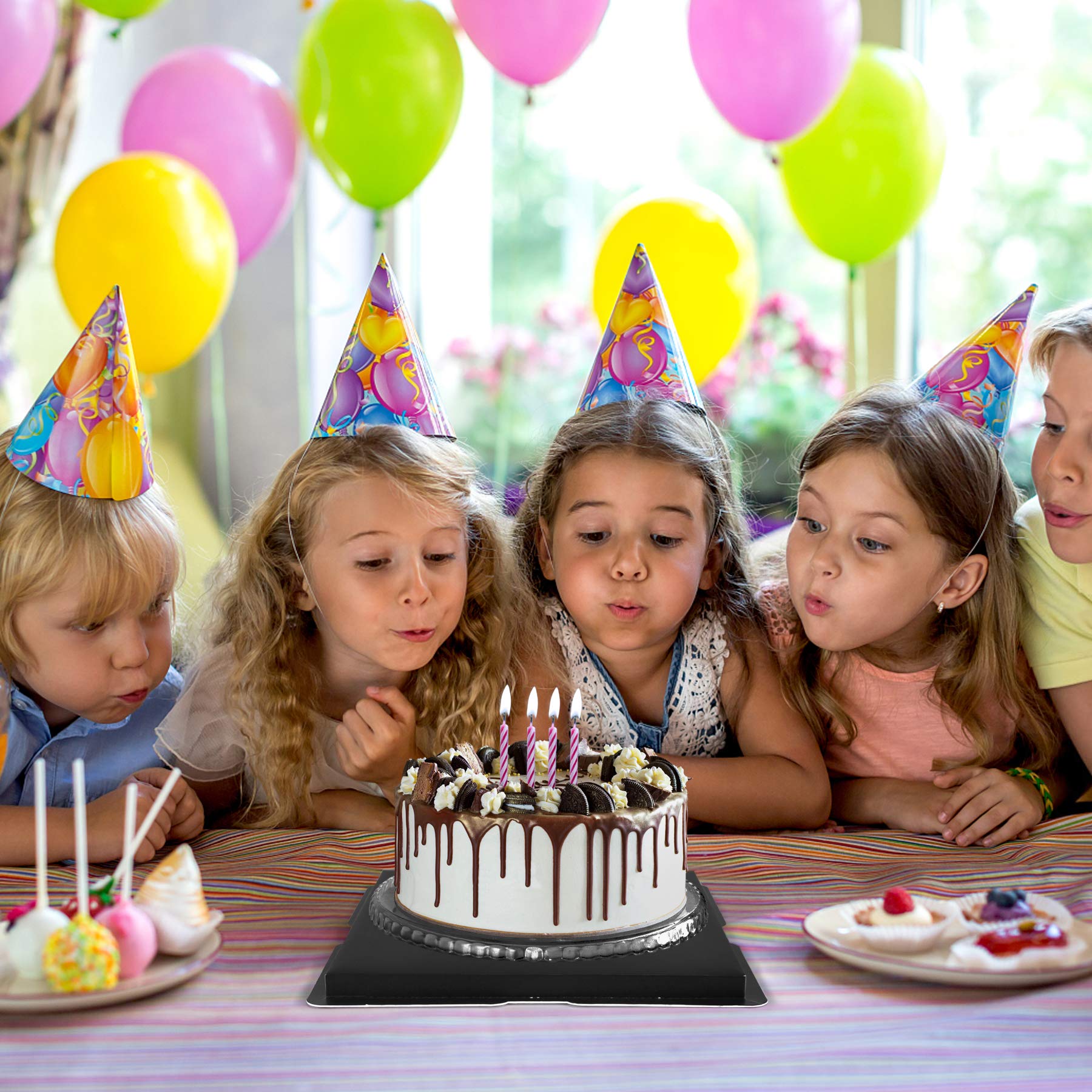 Clear Cake Boxes - 2 Pack for Birthday & Parties -7