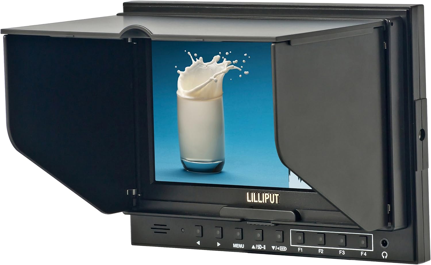 LILLIPUT 5d-ii/h/p Peaking Zebra Exposure Filter Hdmi in Field Monitor + Hot Shoe Mount+ Mini Hdmi Cable +Pisen Qm91 Battery and Charger by viviteq