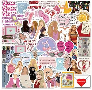 Set van 100 stuks stickers voor meisjes, esthetische stickers, mooie stickers, waterdicht, creatief doe-het-zelf voor laptop, mobiele telefoons, skateboard, bagage enz., geschikt voor volwassenen en