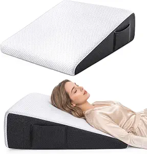 Utopia Bedding Wedge Pillow for Headboard, Memory Foam, 24x24x7 Inch