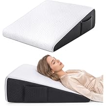 Utopia Bedding Wedge Pillow for Headboard, Memory Foam, 24x24x7 Inch