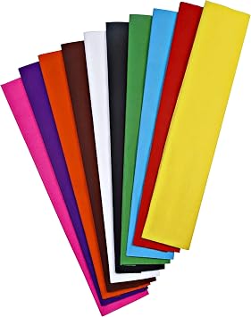 Nova Color Nc-338 Crepe Paper 10Lu Mixed Color Set