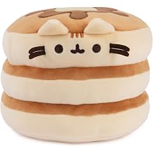 Gund Pusheen The Cat Pancake Squisheen Plush Toy Squishy Toy Stuffed Toy from 8 Years Brown 15.2 cm