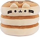 GUND Pusheen the Cat Pancake Squisheen Plush, Squishy Toy Stuffed Animal for Ages 8 and Up, Brown, 6”