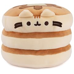 GUND Pusheen the Cat Pancake Squisheen Plush Squishy Toy Stuffed Animal for Ages 8 and Up Brown 6