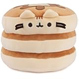 GUND Pusheen The Cat Pancake Squisheen Plush, Squishy Toy Stuffed Animal for Ages 8 and Up, Brown, 6”
