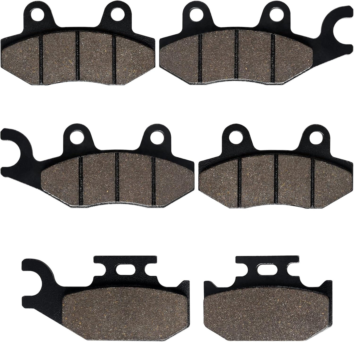 LOCOPOW Brake Pads Rhino 660 700 Front & Rear for Yamaha YXR660 4x4 2004-2007 Raptor 700 700R YFM700 2006-2012 Rhino 450 YXR450 4x4 2006-2009