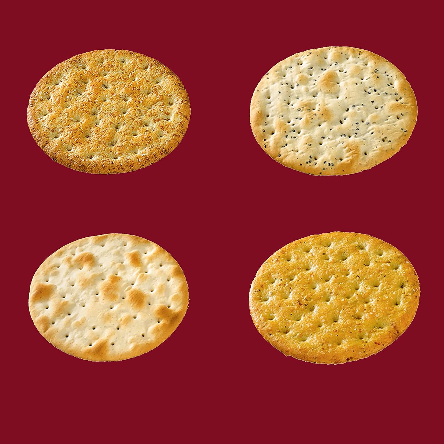 Nabisco Entertainment Crackers Variety Pack, Original Water, Vegetable, Pepper & Poppy, Wheat, 8 Individual Sleeves, 2 lb 8 oz
