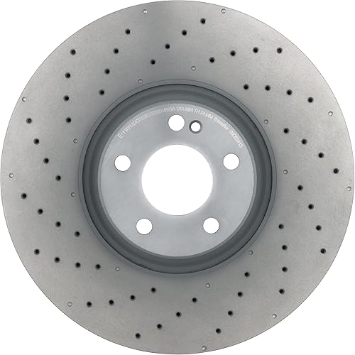 Miniatura 3 de Brembo 09.D524.13 Co-cast pilar revestido ULTRAVIOLETA de dos piezas ventilado perforado rotor de freno MERCEDES-BENZ/MERCEDES-BENZ (BBDC) OE#