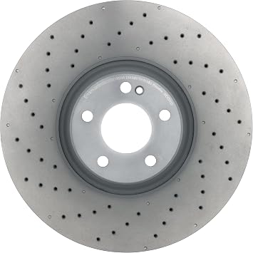 Brembo 09.D524.13 Co-cast two piece UV Coated Pillar Vented drilled Brake Rotor MERCEDES-BENZ/MERCEDES-BENZ (BBDC) OE# A0004212312