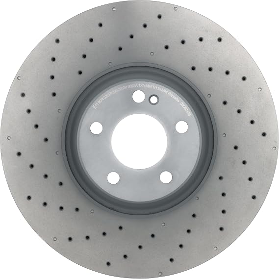 Brembo 09.D524.13 Co-cast two piece UV Coated Pillar Vented drilled Brake Rotor MERCEDES-BENZ/MERCEDES-BENZ (BBDC) OE# A0004212312