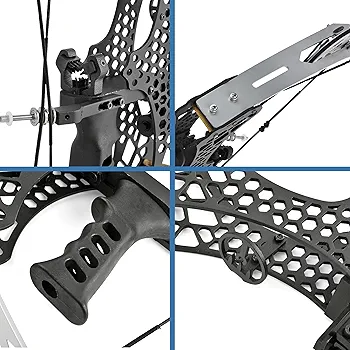 Lanneret Ensemble d'arc composé et de tir à l'arc – Arcs à composés pour droitiers de 6,8 à 13,2 kg – Poids de traction réglable pour jeunes et débutants, kit d'arc de
