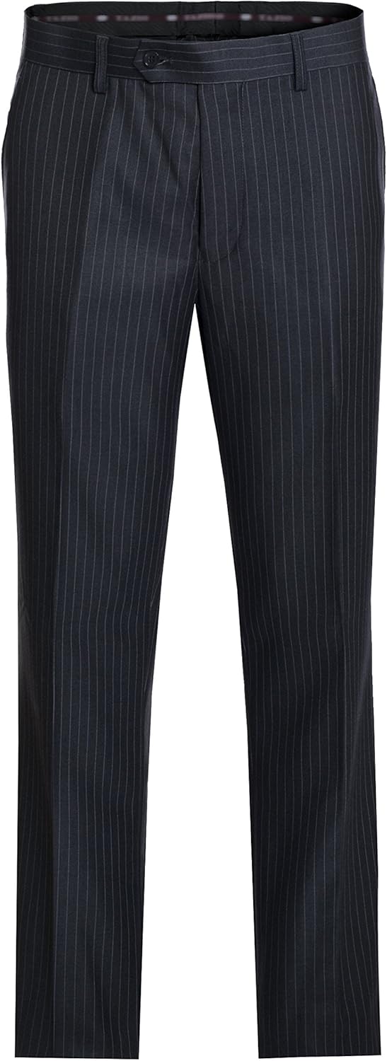 Men's Premium Modern Fit Pinstripe Suit - Many Colors (Gray Pinstripe, 40 Short)…