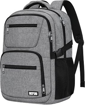Backpack for Men Women, School Backpack for Boys Girls Teens, Work Business College Backpacks with USB Charging Port, Black Student Bookbag Fits 15.6 Inch Laptop with USB Charging Port, Gifts