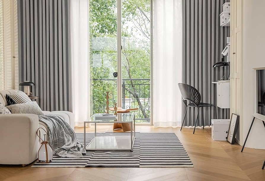 Amazon.com: Musihy Thermal Drapes for Living Room, Light Grey