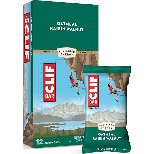 CLIF BARS - Energy Bars - Oatmeal Raisin Walnut - Made with Organic Oats - Plant Based Food - Vegetarian - Kosher (2.4 Ounce Protein Bars, 12 Count) 1