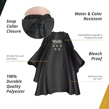 Amazon.co.jp: wahl 5-STAR barber cape カットクロス : ビューティー