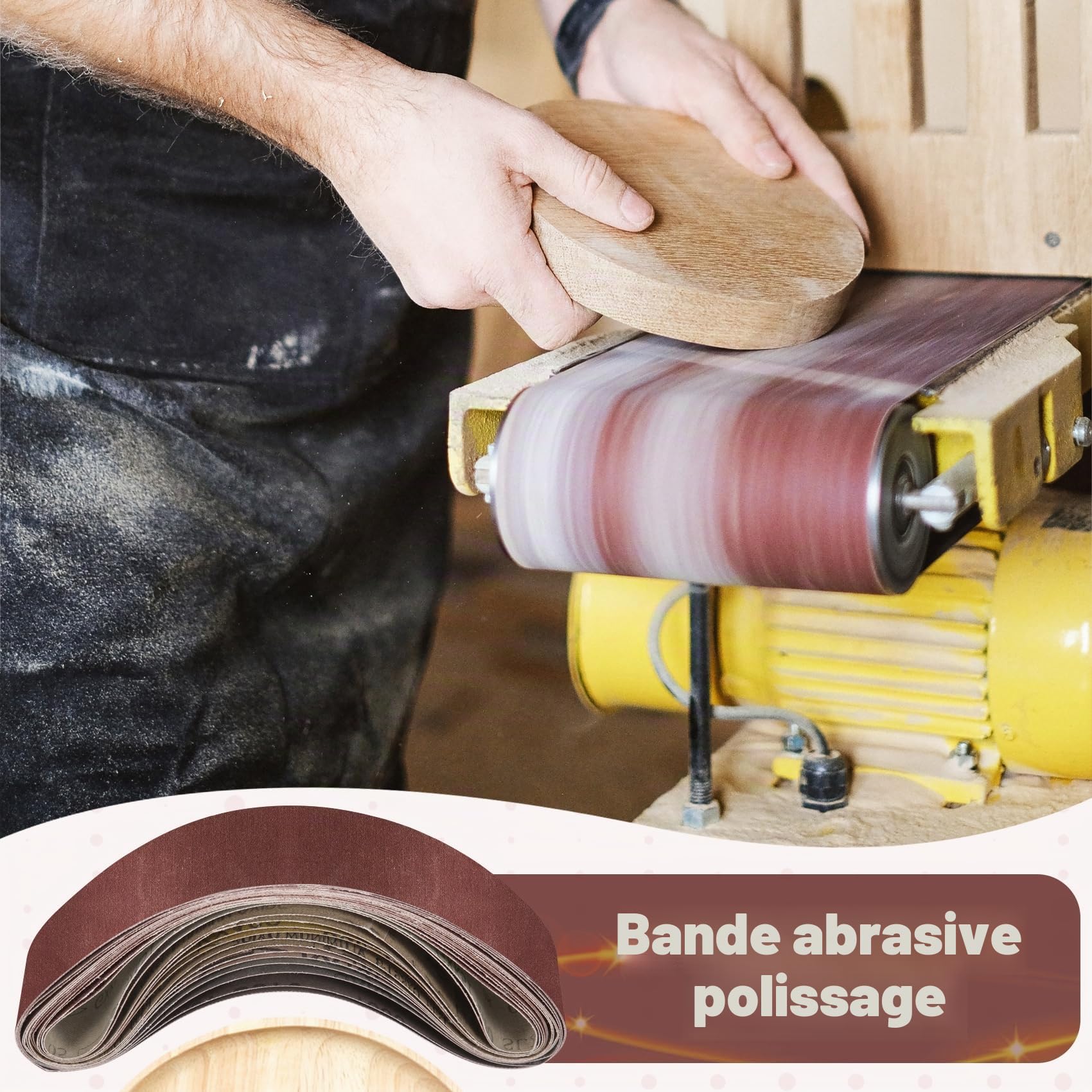 Lot de 14 bandes abrasives 50 x 686 mm - Grain 120/240/320/400/600/800/1000 - Papier abrasif en oxyde d'aluminium - Pour poncer, limer, affûter et dérouiller