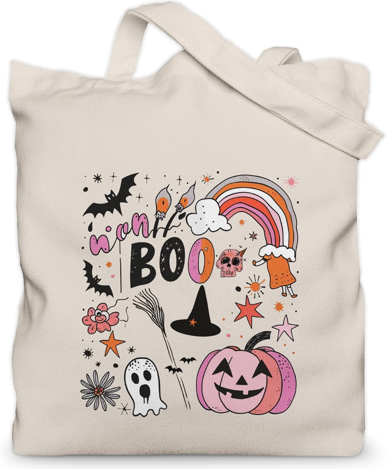 Fall Tote Bag Gifts for Women, Halloween Bags, 13.8x13.8 inch