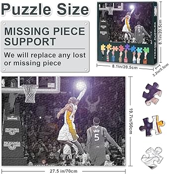 Amazon.com: 1000 Piece Puzzle for Adults Kobe Bryant Mamba
