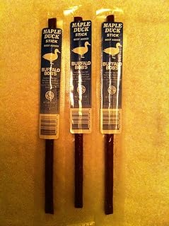 Wild Game Beef Jerky- Maple Duck Stick 3 Pack