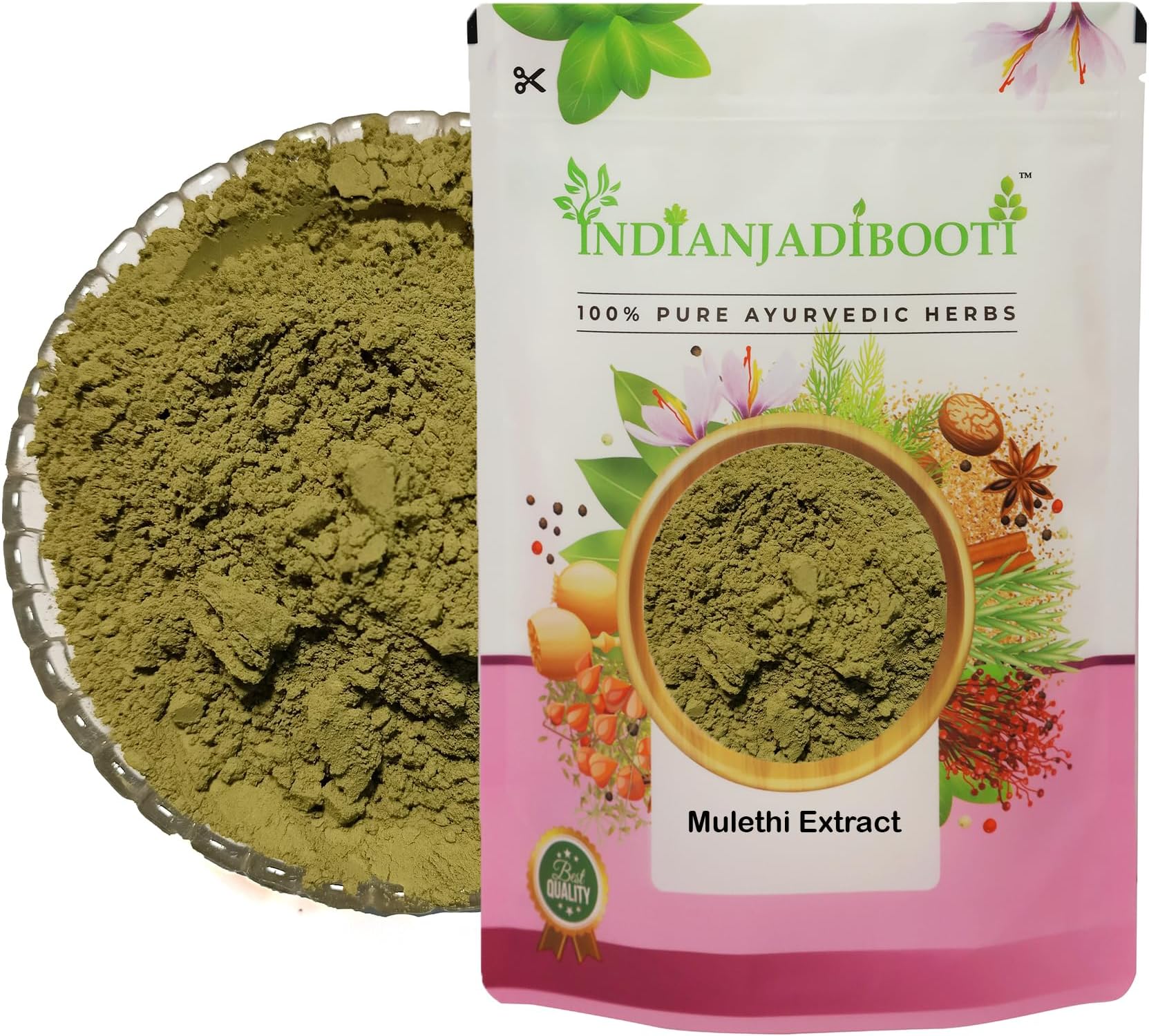 - IndianJadiBooti Sat Mulethi - Licorice Root Extract, 400 Grams Pack