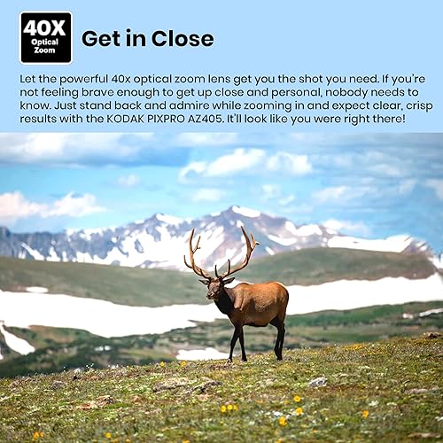 Miniatura 4 de Kodak PIXPRO AZ405 - Cámara digital (blanco) con tarjeta de memoria SD de 32 GB + funda + cartera de tarjeta de memoria + baterías + accesorios (8