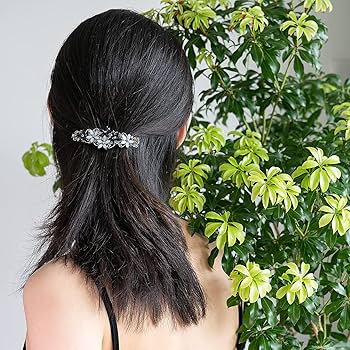 4 Pezzi Strass Forcina In Cristallo, Clip Fermagli Per Capelli Eleganti Moda Scintillanti, Accessori Per Capelli Con A Forcella Con Fermaglio A Forma - Foto 6