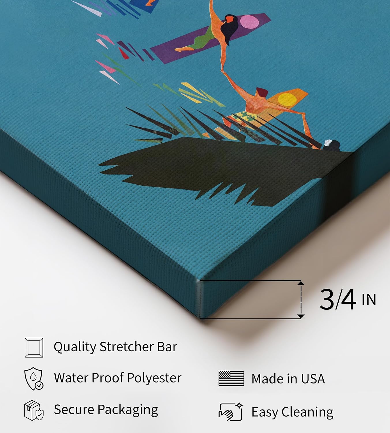 Poster Master Travel Canvas - Retro Hawaii Print - Pan Am Airways Art - Beach Surfers Art - Gift for Him, Her, Travel Lover - Decor for Bedroom, Ocean or Beach House - 8x10 STRETCHED Canvas