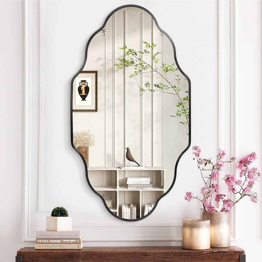 Amazon.com: Dorlicecass Wall Mirror for Bathroom - Black Mirror