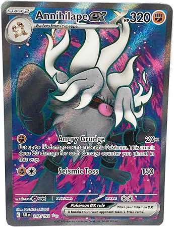 annihilape pokemon card ex - 242/193 - Paldea Evolved Card:Loot - The Pathfinder Kieran RarityRare Hit Points150 HP All 28 Leviathans in