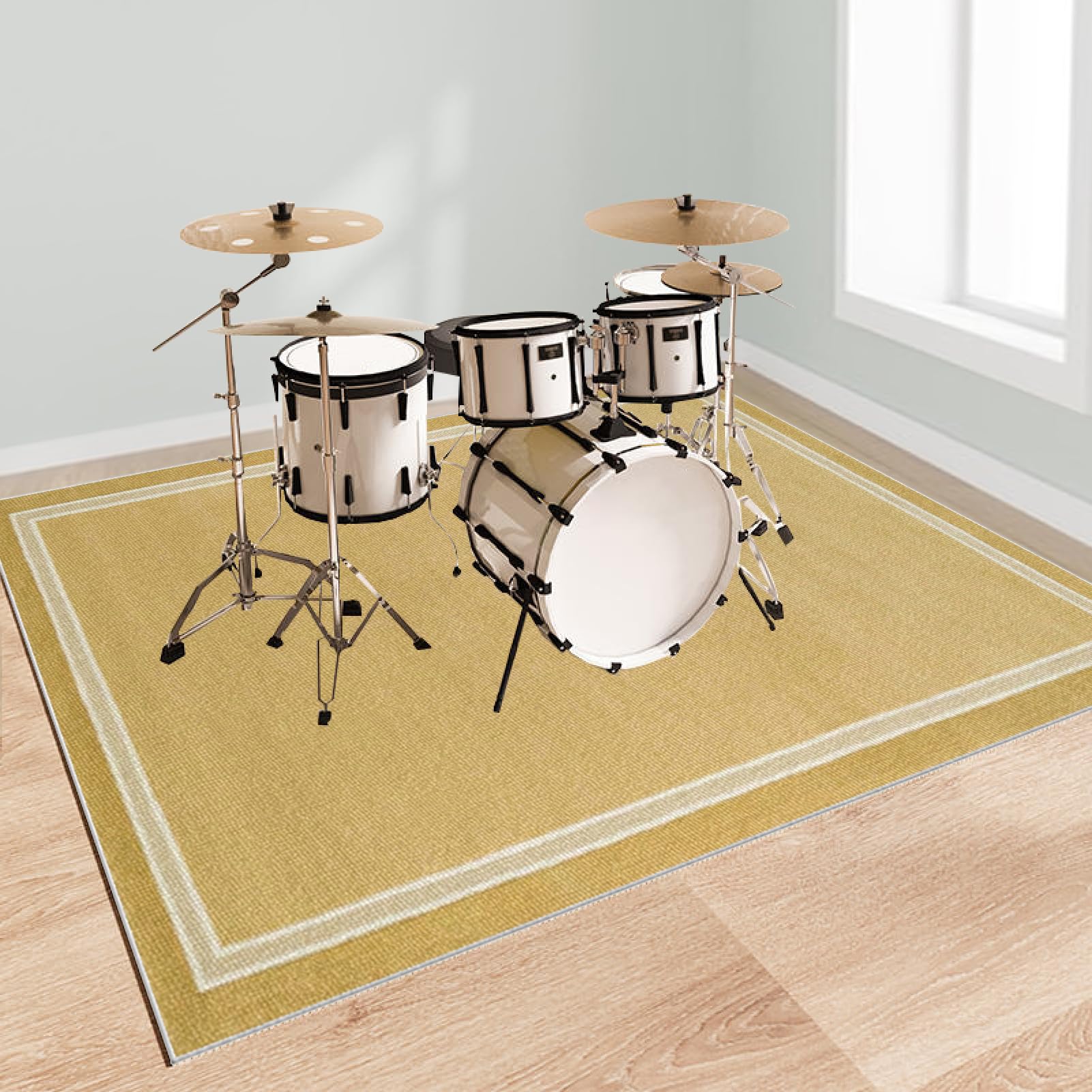 230 x 180 cm Tappeti per Batteria Elettronica Tappeto Insonorizzato Professionale Tappetino Batteria Tappeto Drum Tappetino per Batteria Acustica Coperta Antiscivolo Insonorizzata