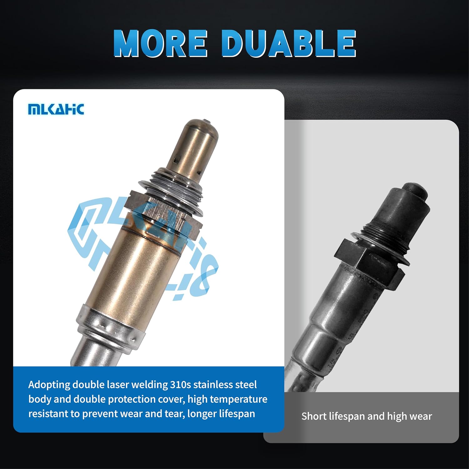 Oxygen Sensor Upstream + Downstream Sensor 234-4070 234-4071 Compatible for Ford F-150 F250 E-150 E250 Explorer Expedition Jaguar Mercury Grand Marquis Lincoln Navigator 15717 15716 Set of 4