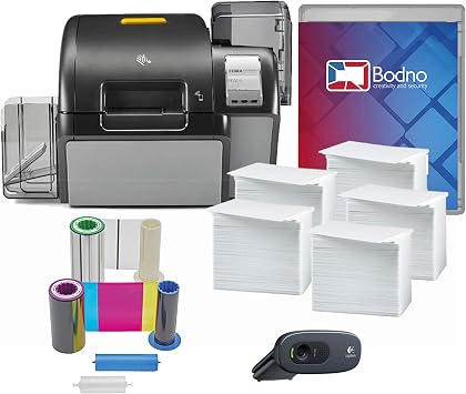 Amazon.com: Zebra ZXP Series 9 Dual Sided ID Card Printer \u0026 Complete  Supplies Package with Bodno Bronze Edition ID Software : Productos de  Oficina