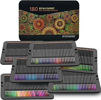 Amazon | 色鉛筆 180色セット 油性色鉛筆 学生さんと初心者専用
